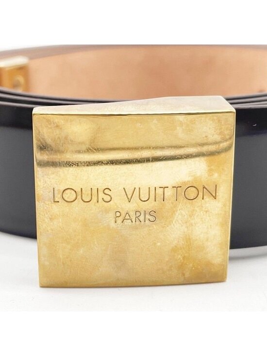 Louis Vuitton Belt Ceinture Carre Brown Leather Gold main image 7